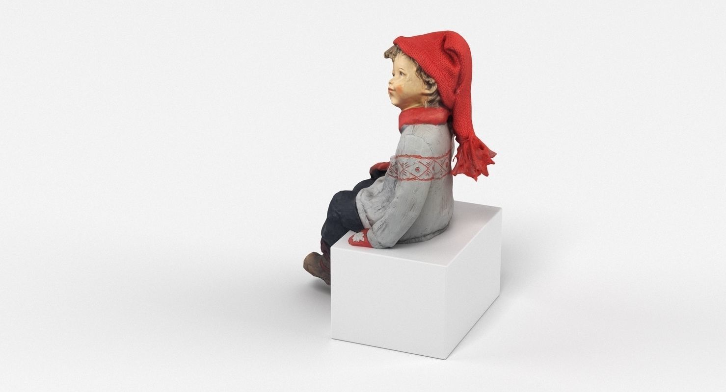 Boy Figurine 3D model_3