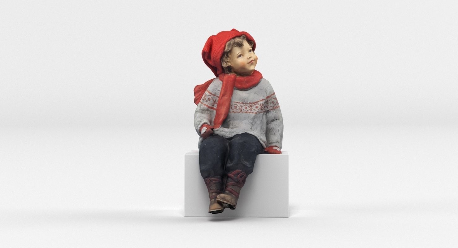 Boy Figurine 3D model_1