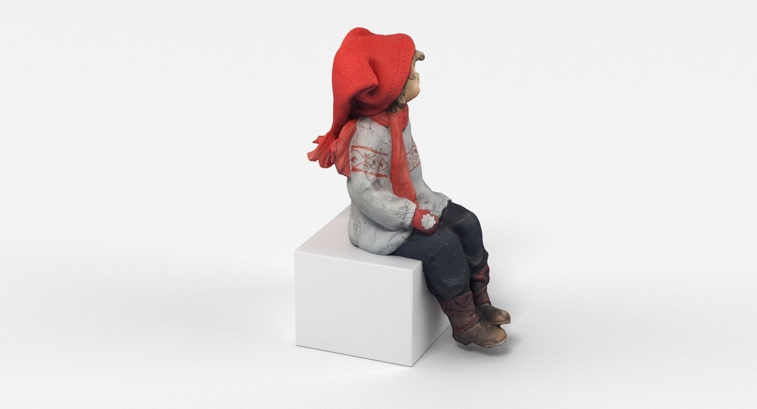 Boy Figurine 3D model_4