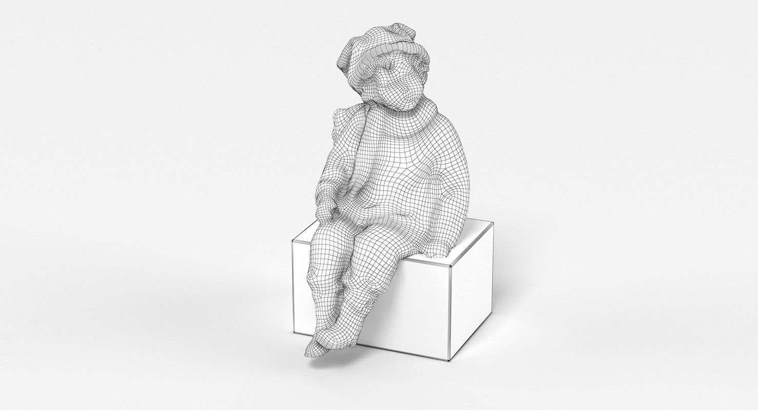 Boy Figurine 3D model_7
