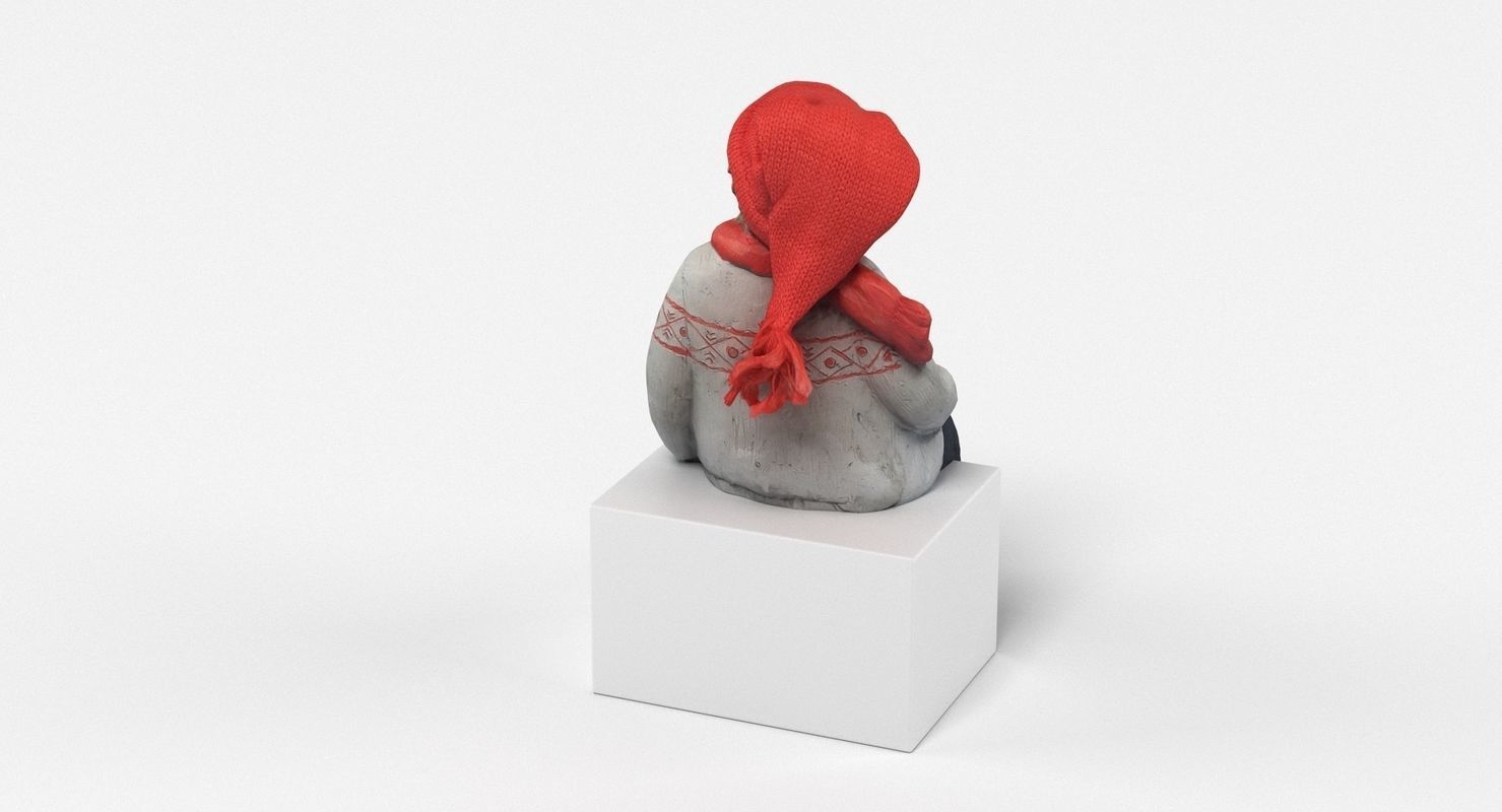 Boy Figurine 3D model_2