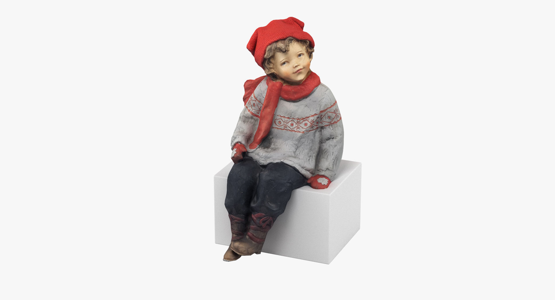 Boy Figurine 3D model_10