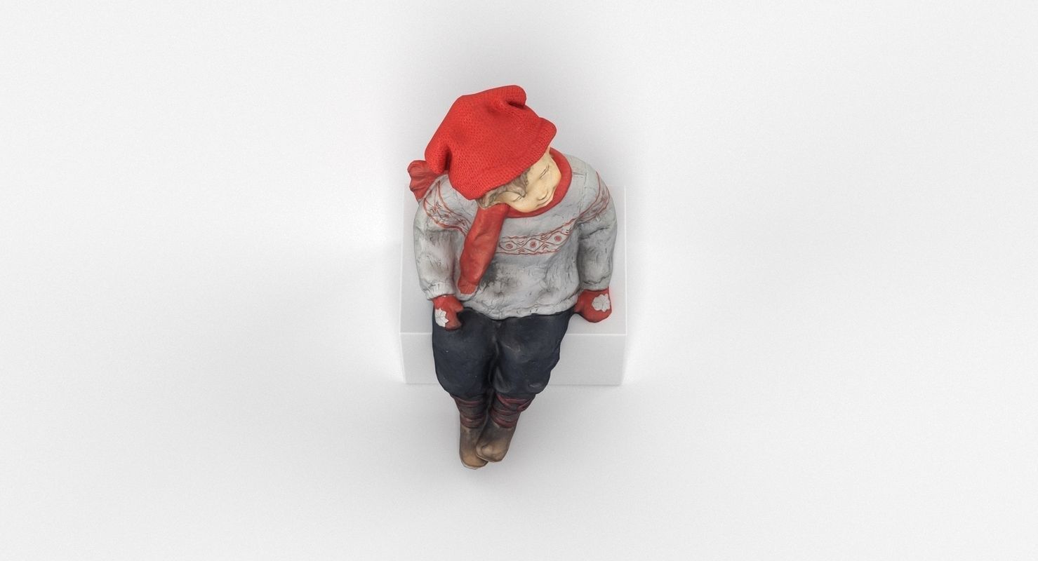 Boy Figurine 3D model_5