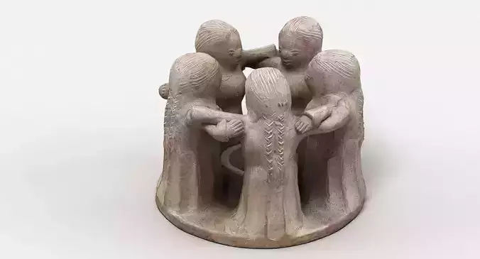 Stone Candlestick Holder Ornament