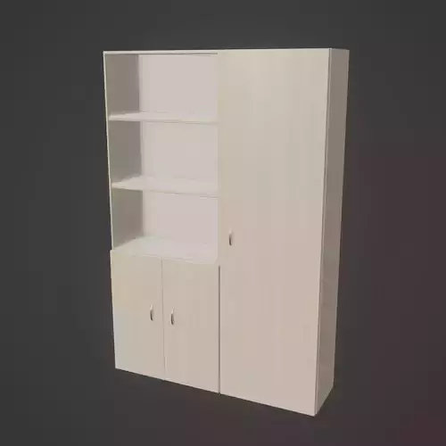Gameready Cabinet bookcase with doors and shelves