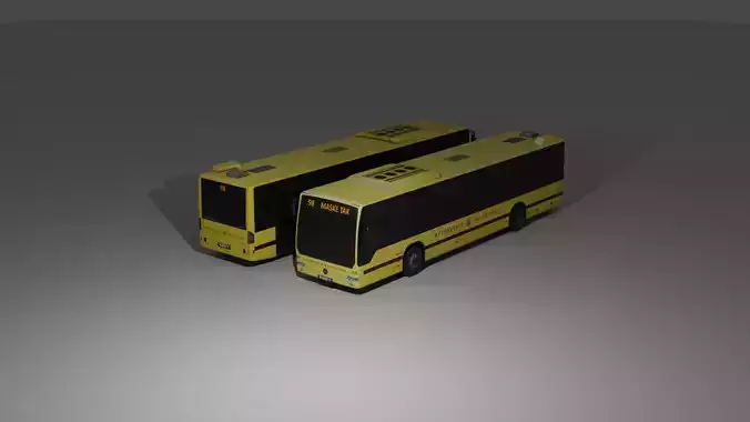 Mercedes Benz Conecto  Low-poly 3D model