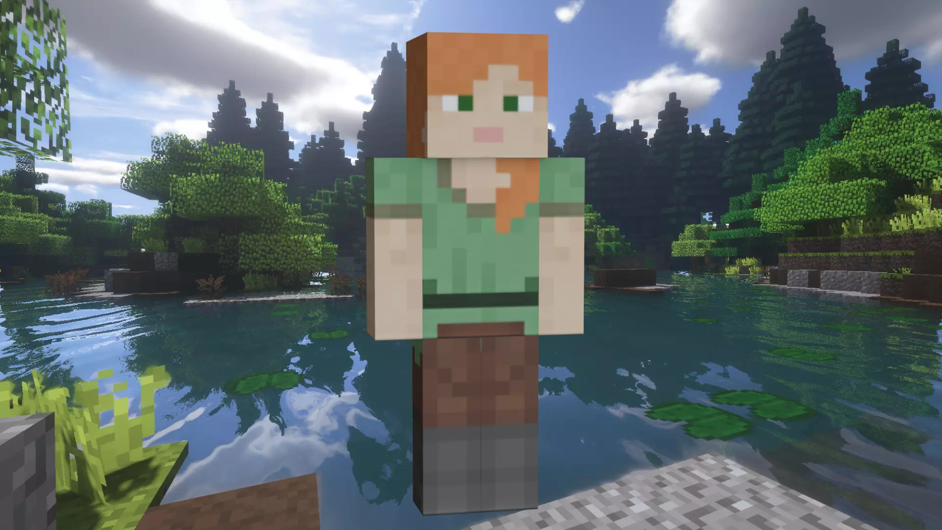 3D model Minecraft Alex VR / AR / low-poly | CGTrader