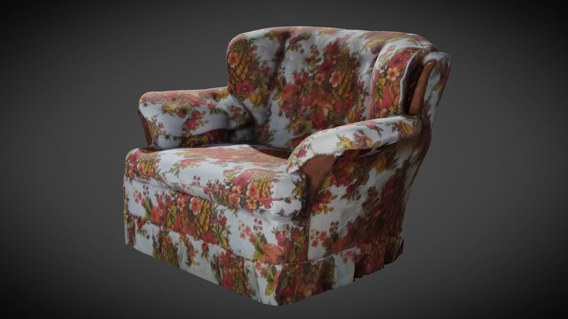 Grandmas Ugly Chair 3D model_2