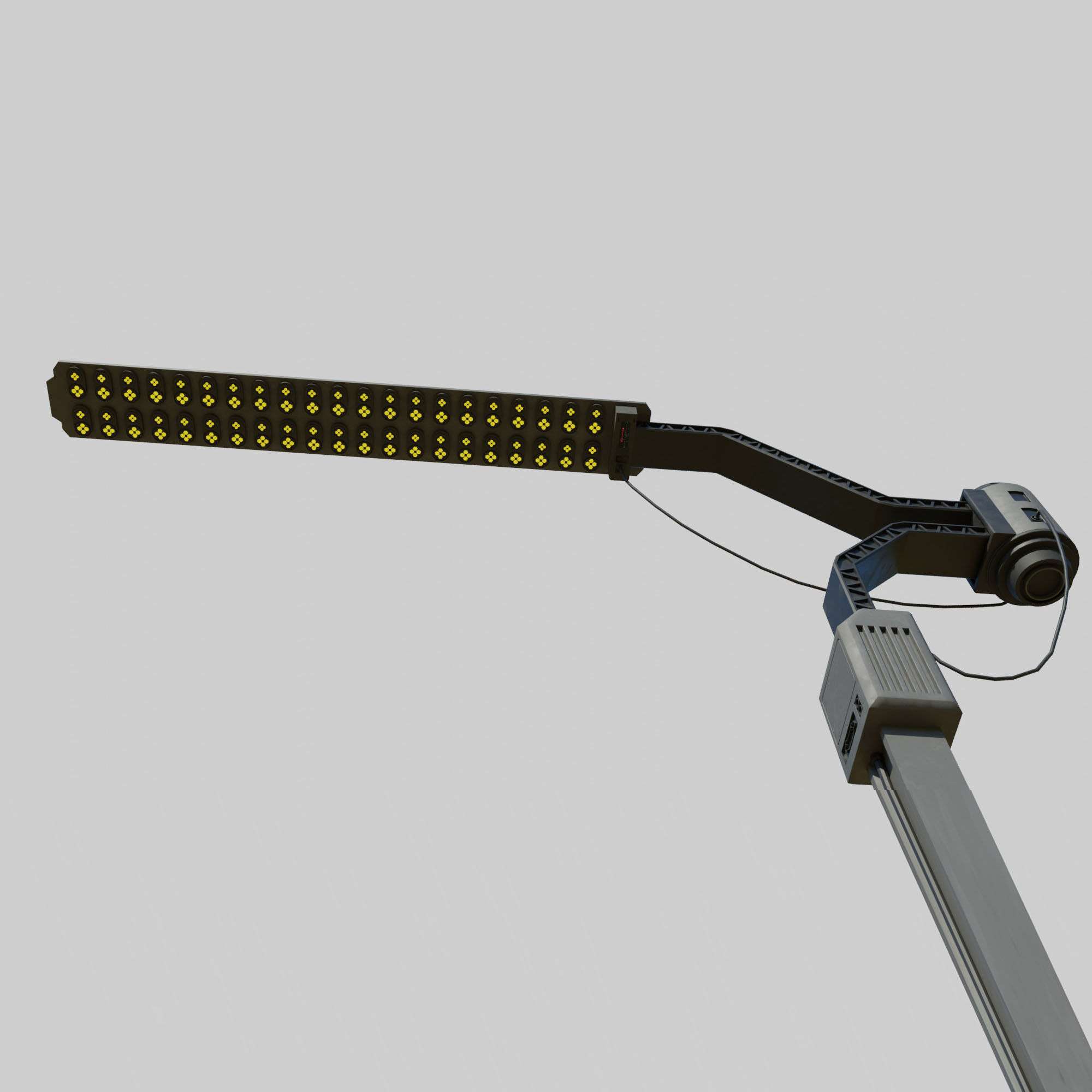Cyberpunk Street Lamp 3D model_10