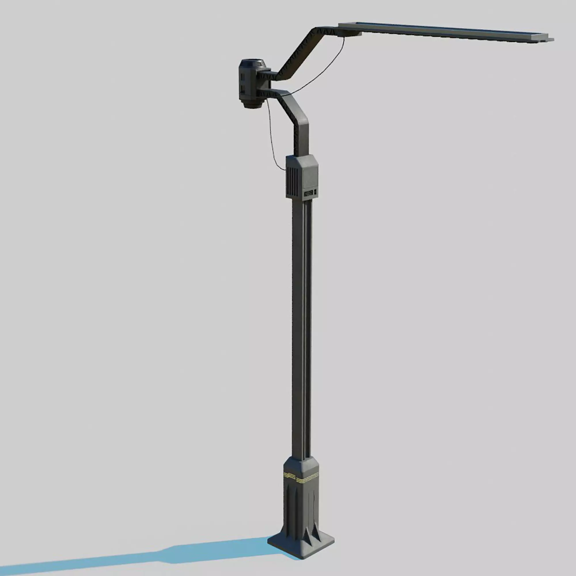 Cyberpunk Street Lamp 3D model_0
