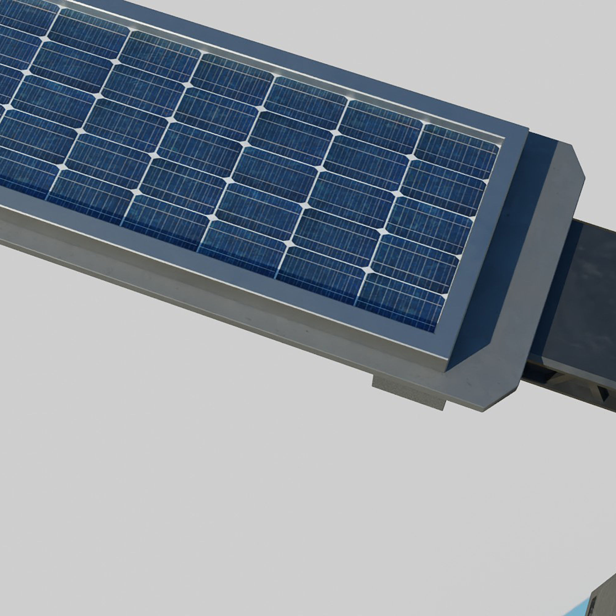 Cyberpunk Street Lamp 3D model_11