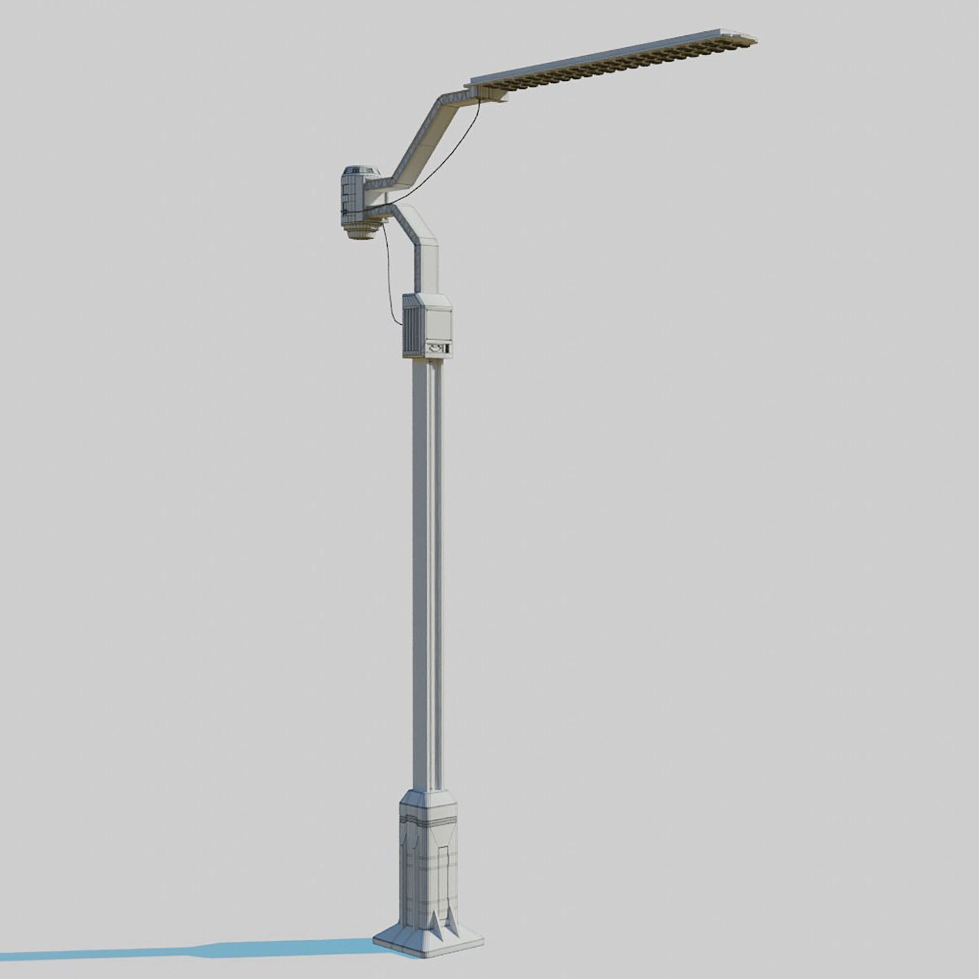 Cyberpunk Street Lamp 3D model_15