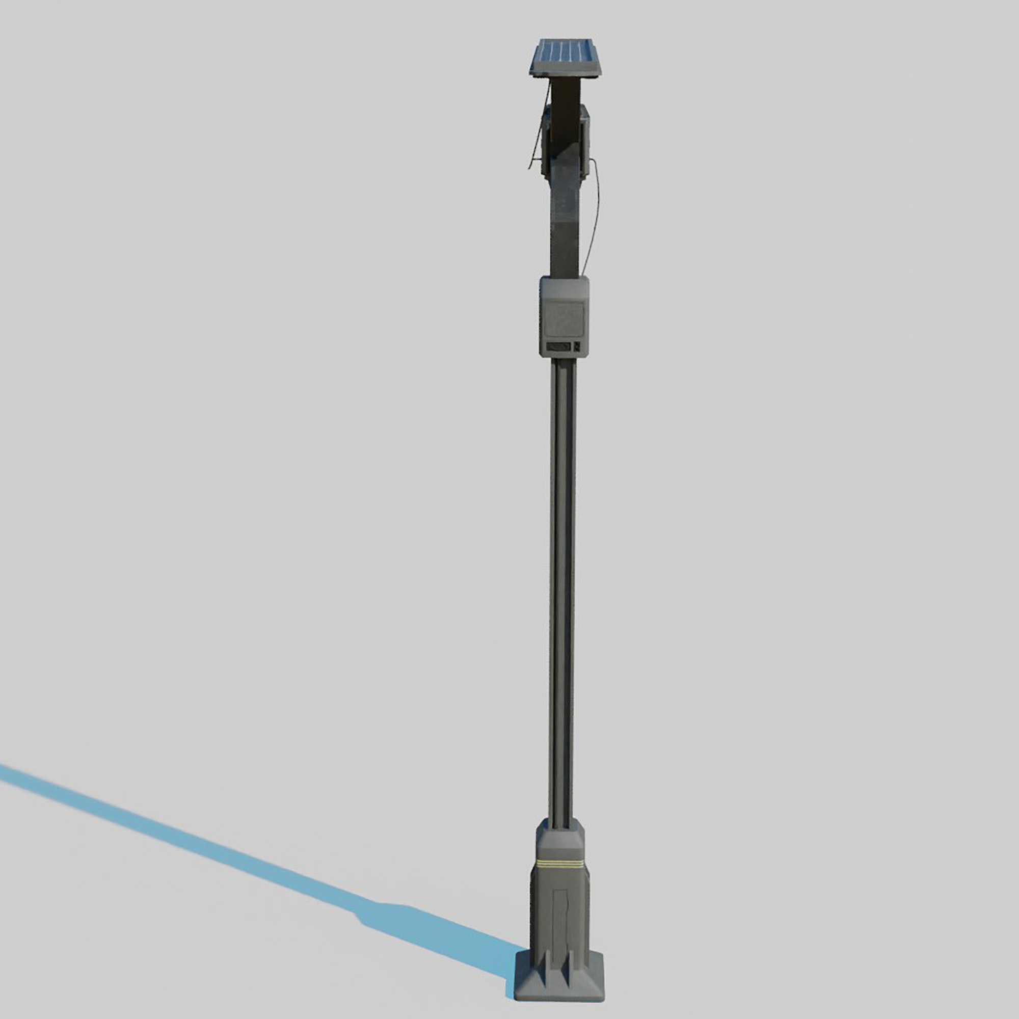 Cyberpunk Street Lamp 3D model_1