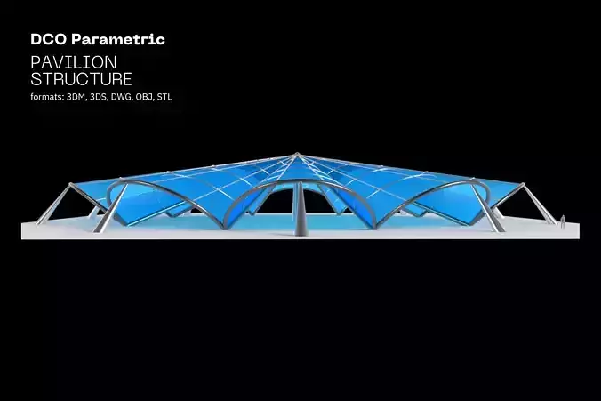 Architectural Pavilion Structure 6 sides