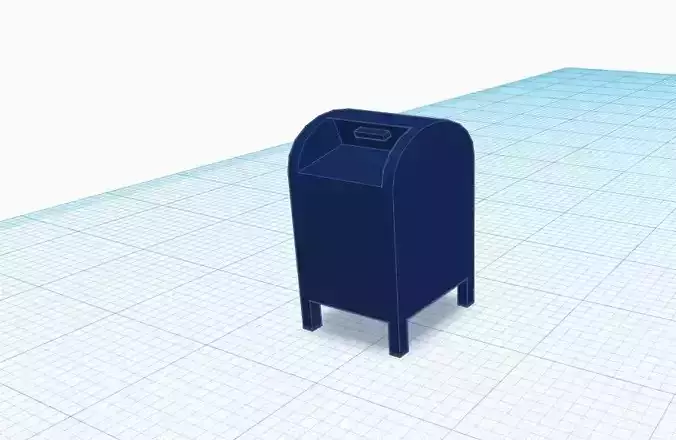 metal mail box 3D print model