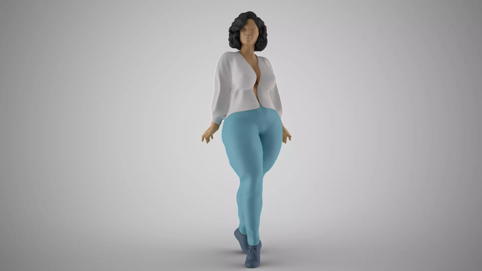 Flamboyant Woman 3D print model