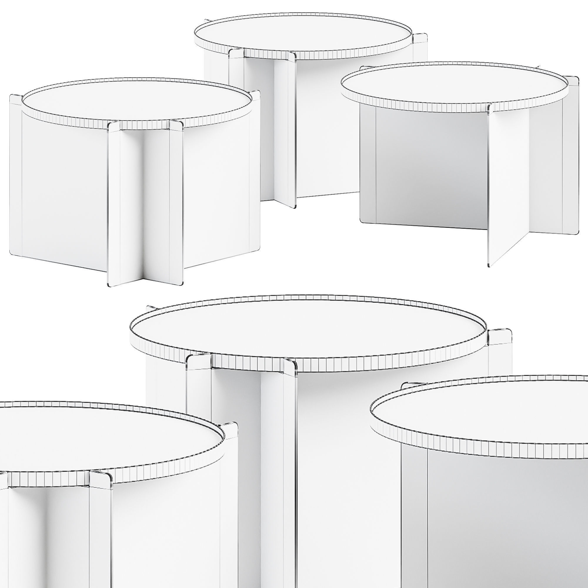 Svip Low Coffee Table by Gejst 3D model_1