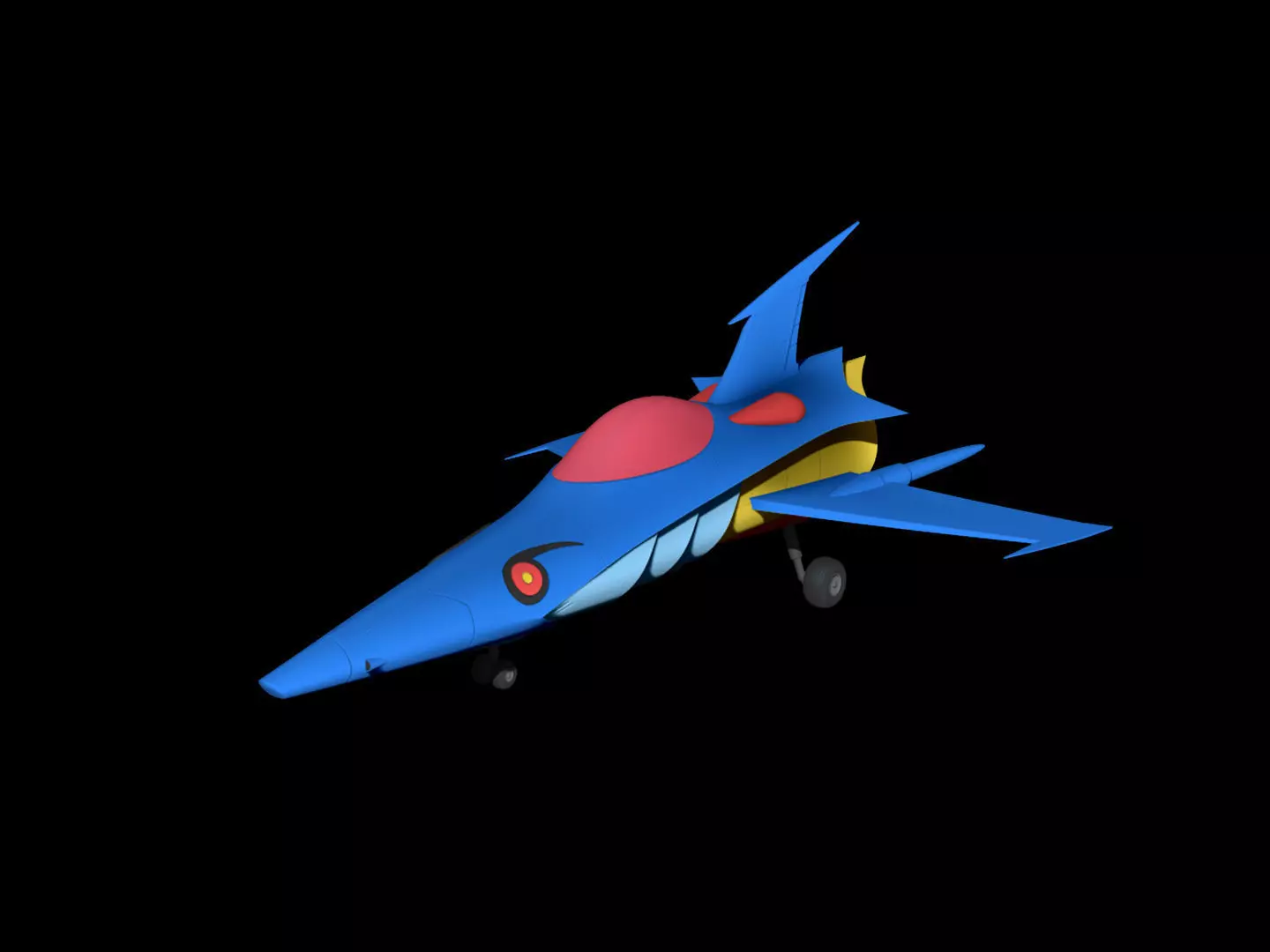 Chibi Fighter Aircraft from Casshan 3D print model_0