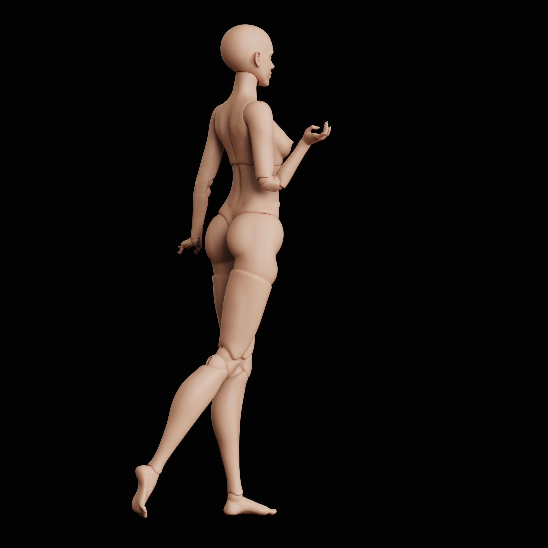 BJD doll Alexandra 40cm 3D print model_9