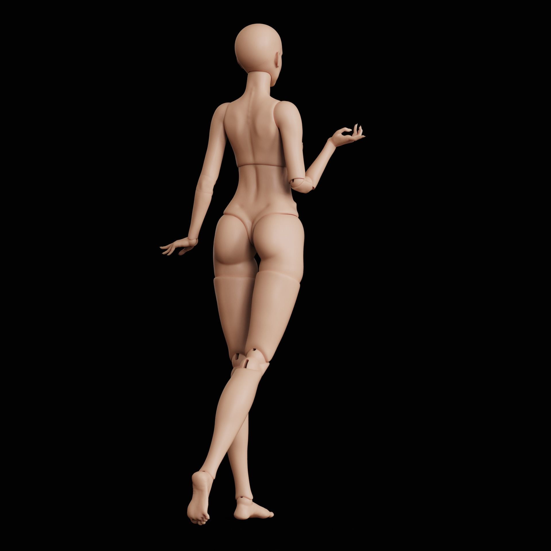 BJD doll Alexandra 40cm 3D print model_10