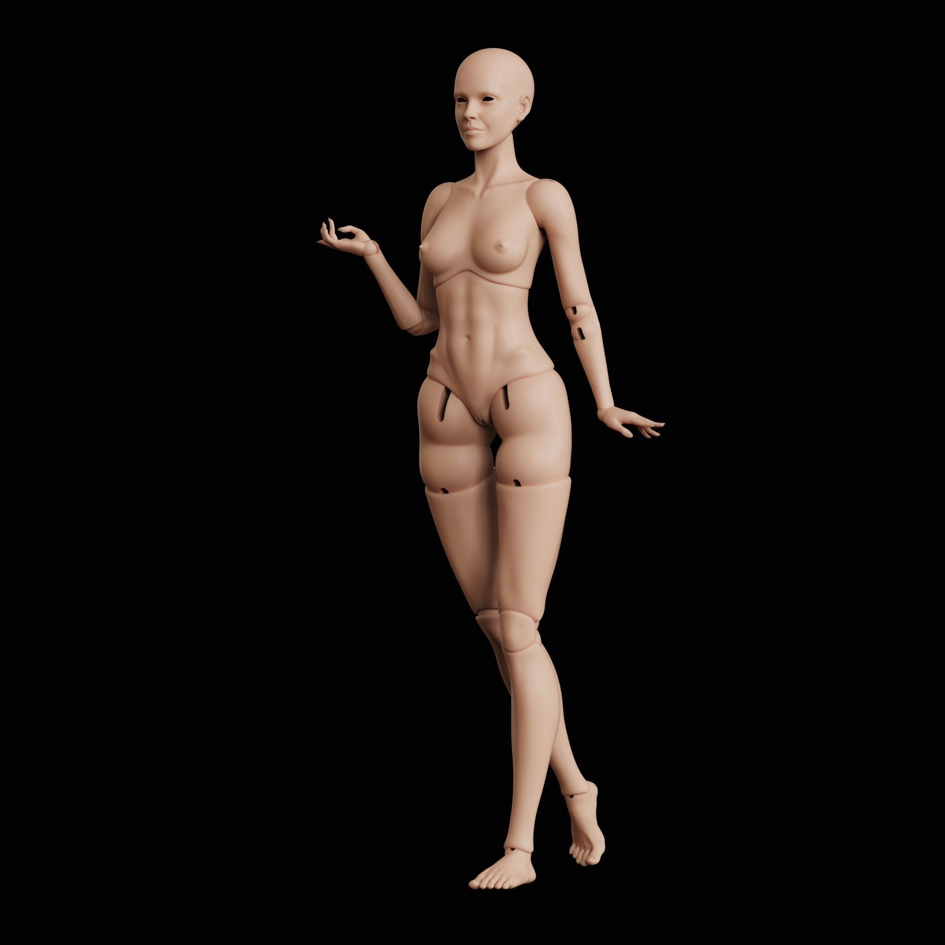 BJD doll Alexandra 40cm 3D print model_16