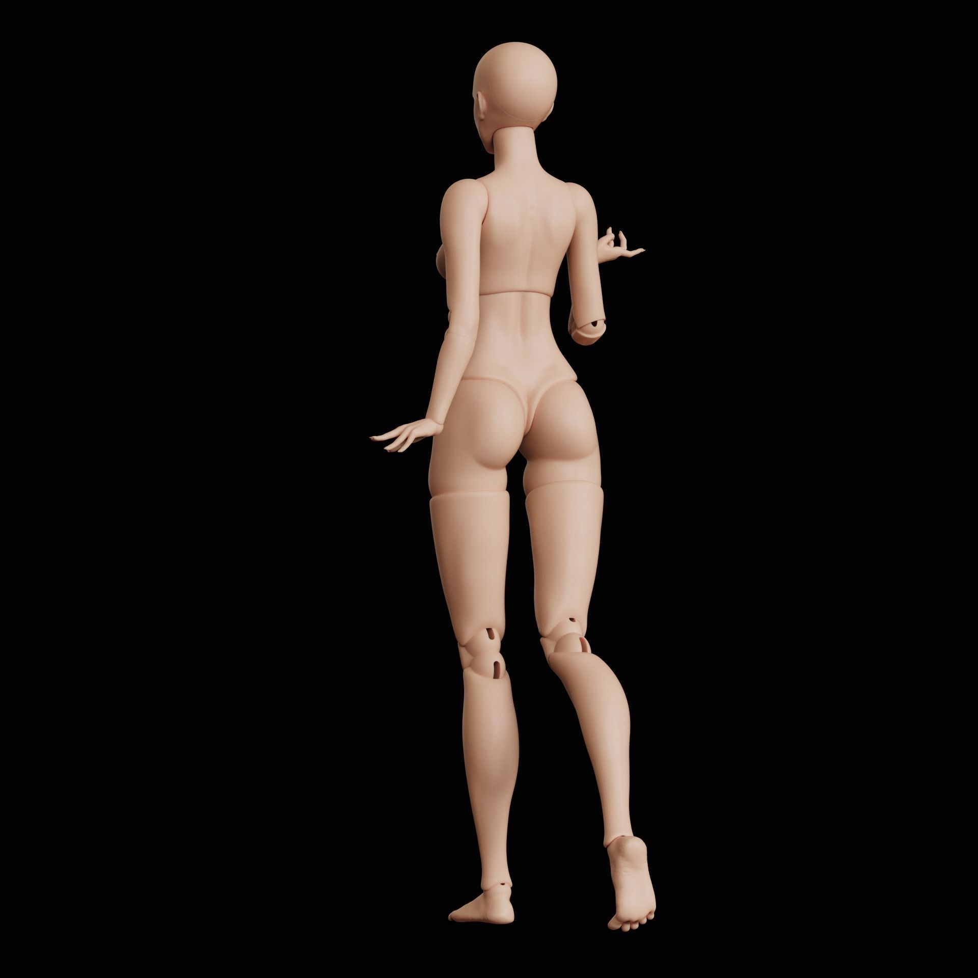 BJD doll Alexandra 40cm 3D print model_12