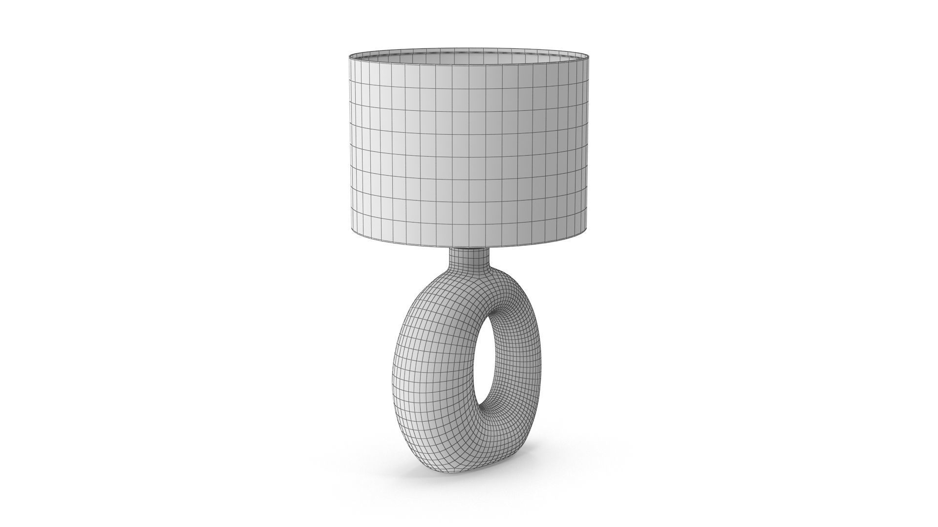 Table Lamp Low-poly 3D model_8