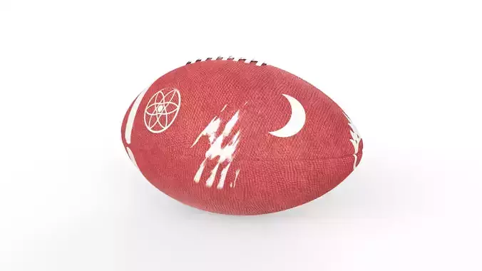 American Football Low-poly 3D model