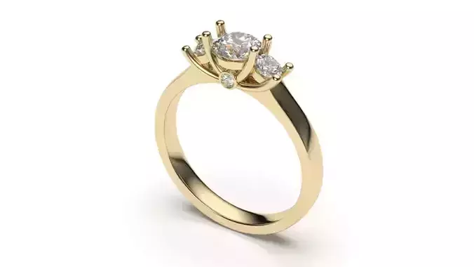 solitaire with ring sizes  8 part S117