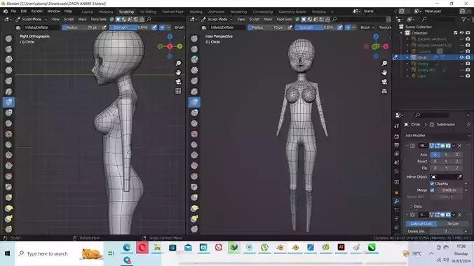 topology body anime