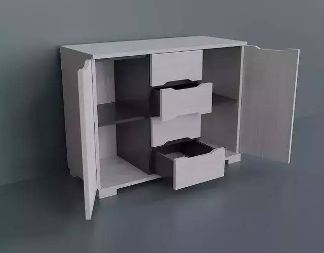 A simple model of a modern chest of drawers
