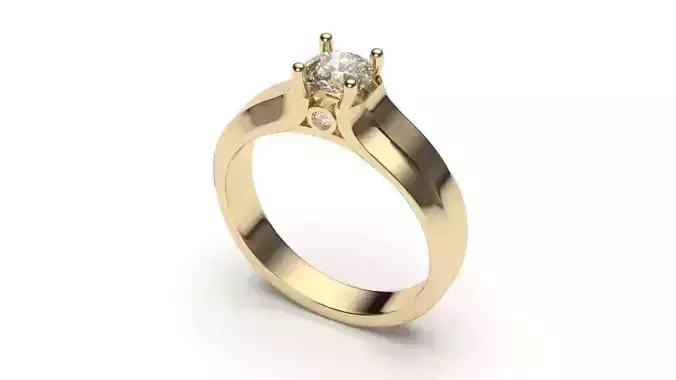 solitaire with ring sizes  8 part S123