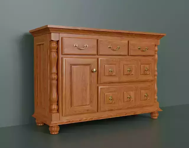Classic dresser model 3D model