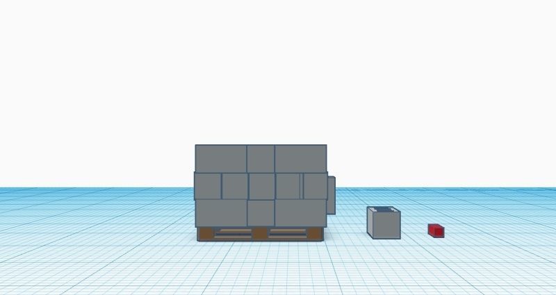 Cinder Block H0 1-87 3D print model_3
