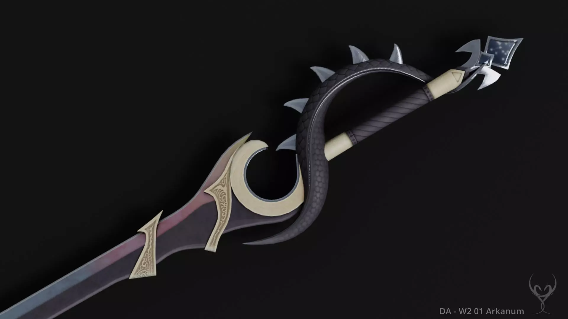 DA W2 01 Arkanum Low-poly 3D model_0