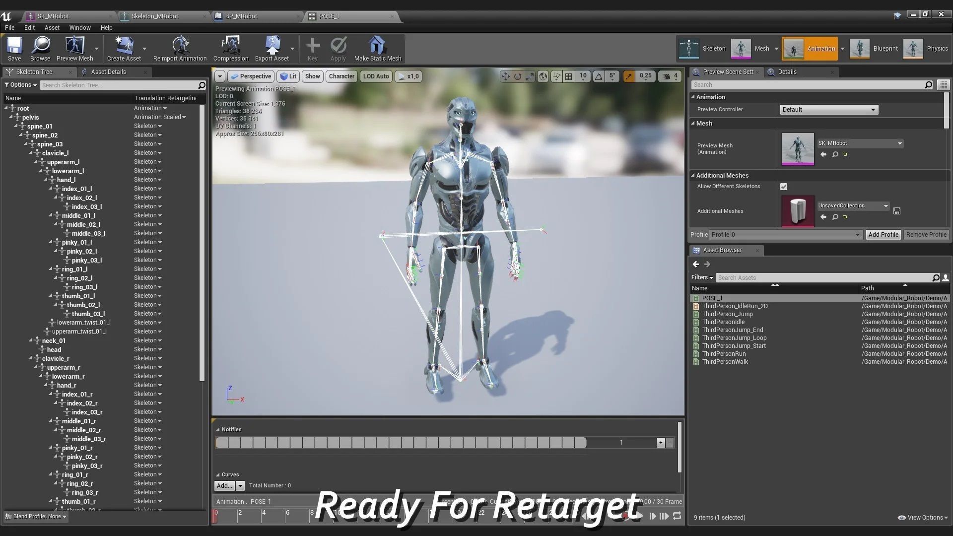 Modular Robot Low-poly 3D model_9