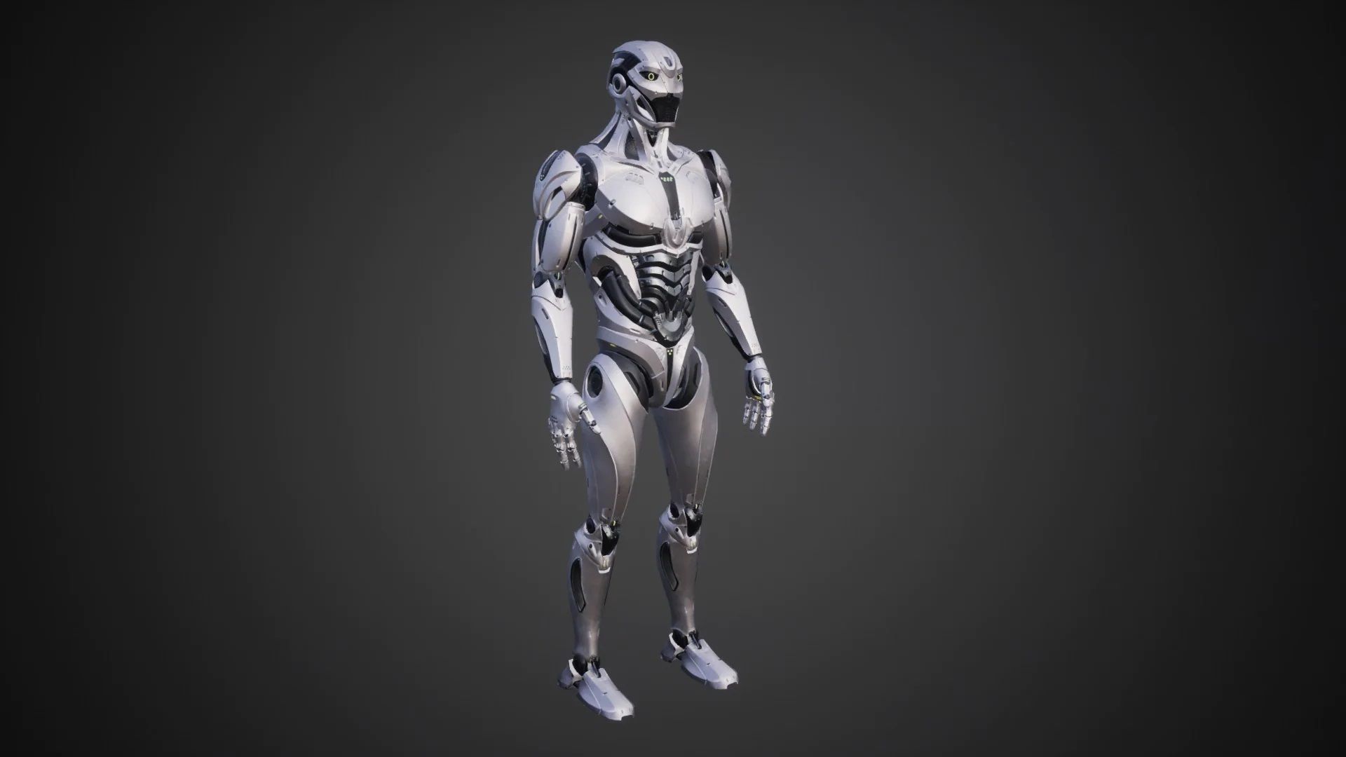 Modular Robot Low-poly 3D model_21