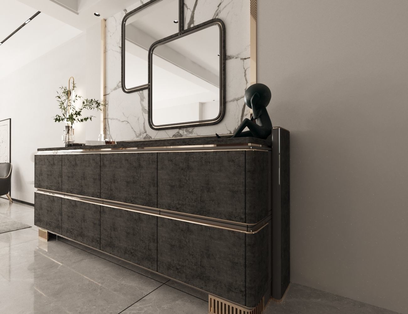 Console Table 3D model_11