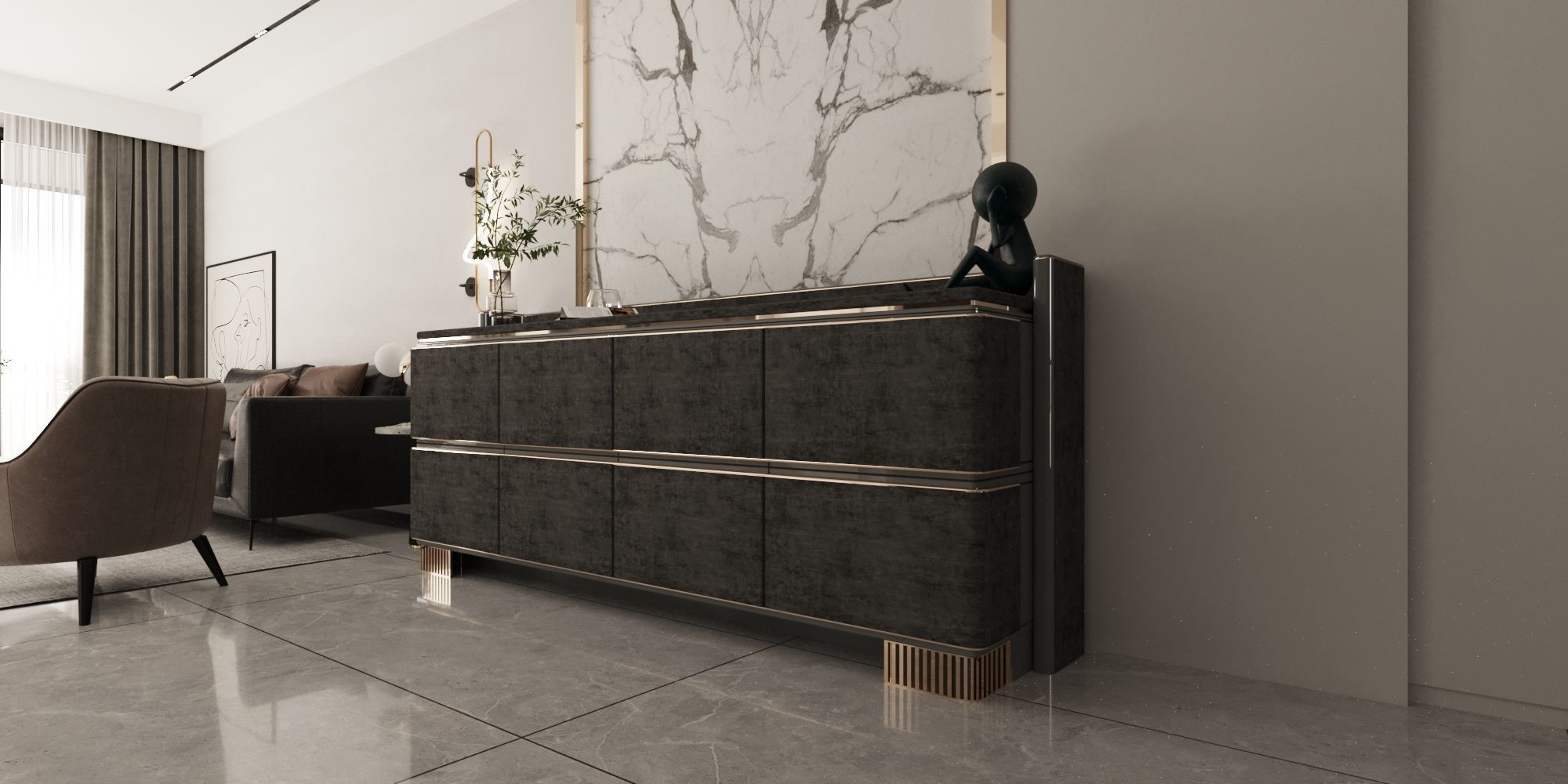 Console Table 3D model_5