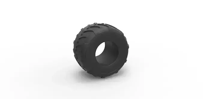 Monster Jam tire Scale 1 to 25