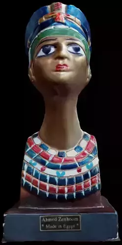 Tutankhamun Pharaoh statuette made in Egypt