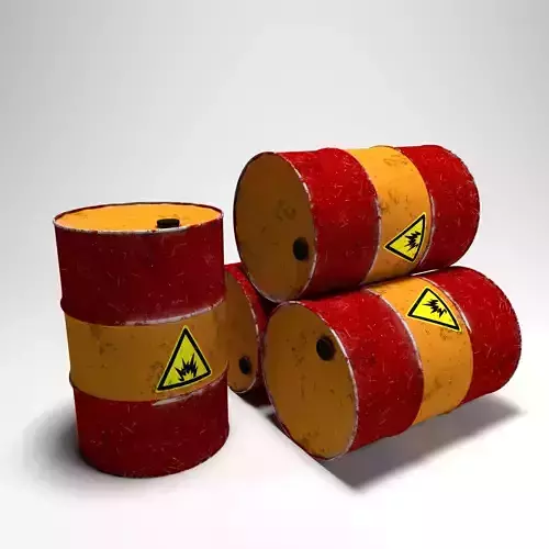 Damage Orange Barrel