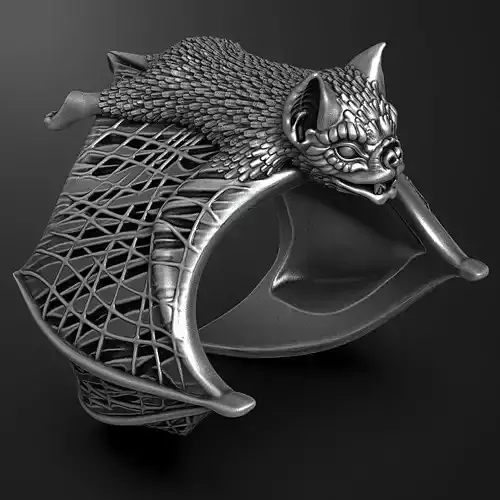 Bat Ring 3D print model