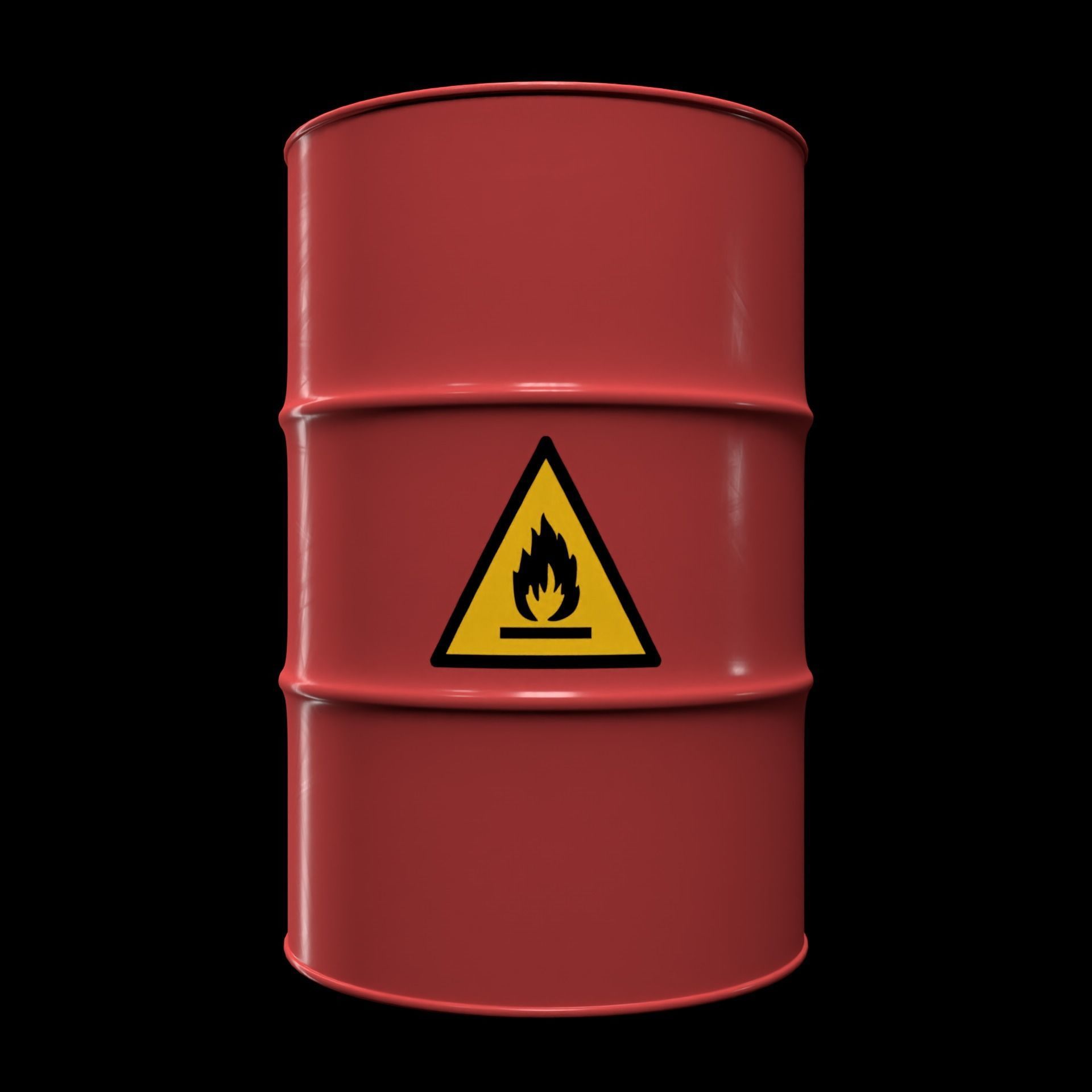 Full Barrels Collection Low-poly 3D model_13
