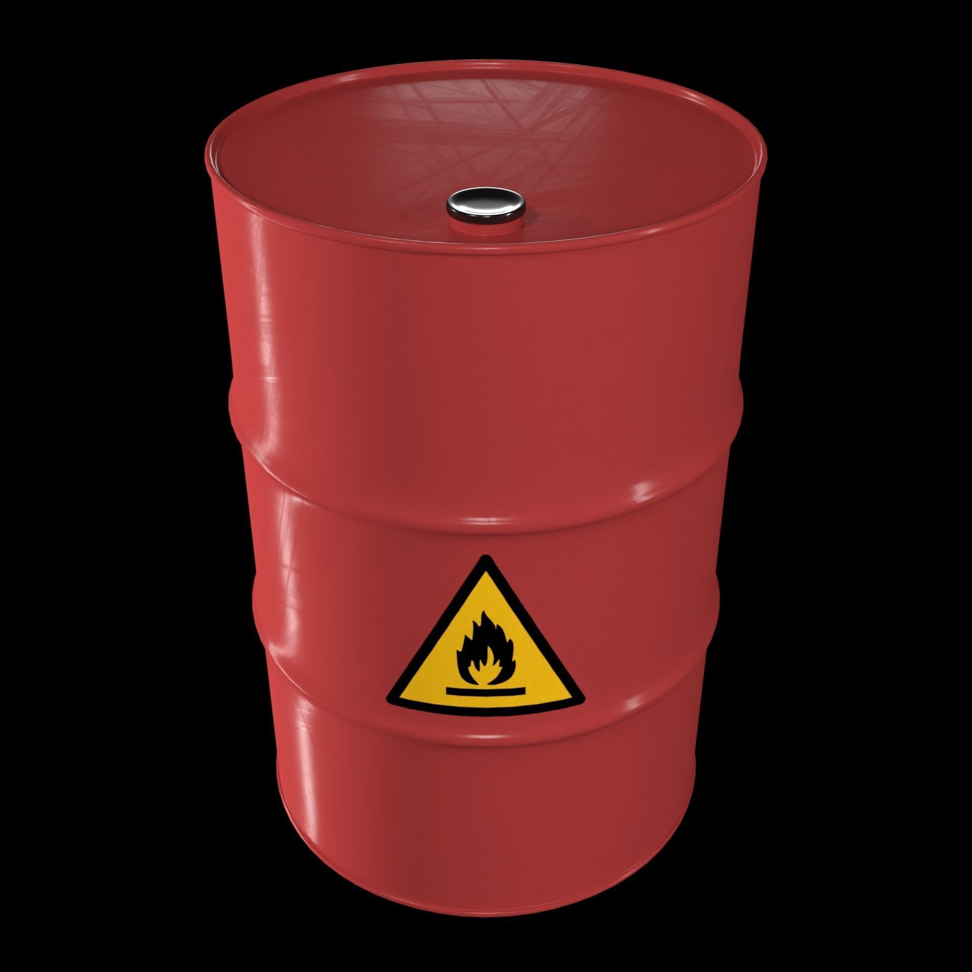 Full Barrels Collection Low-poly 3D model_21