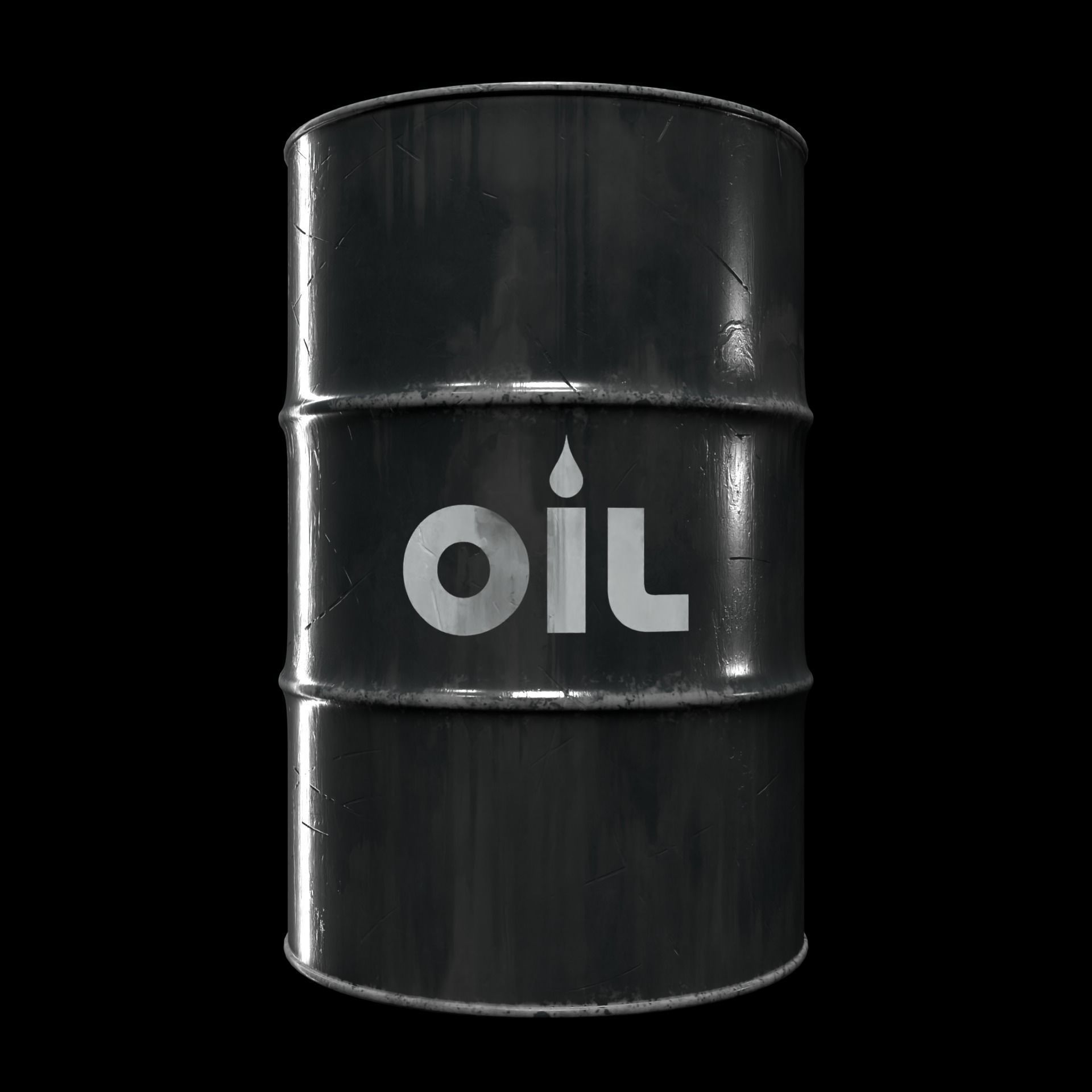 Full Barrels Collection Low-poly 3D model_25