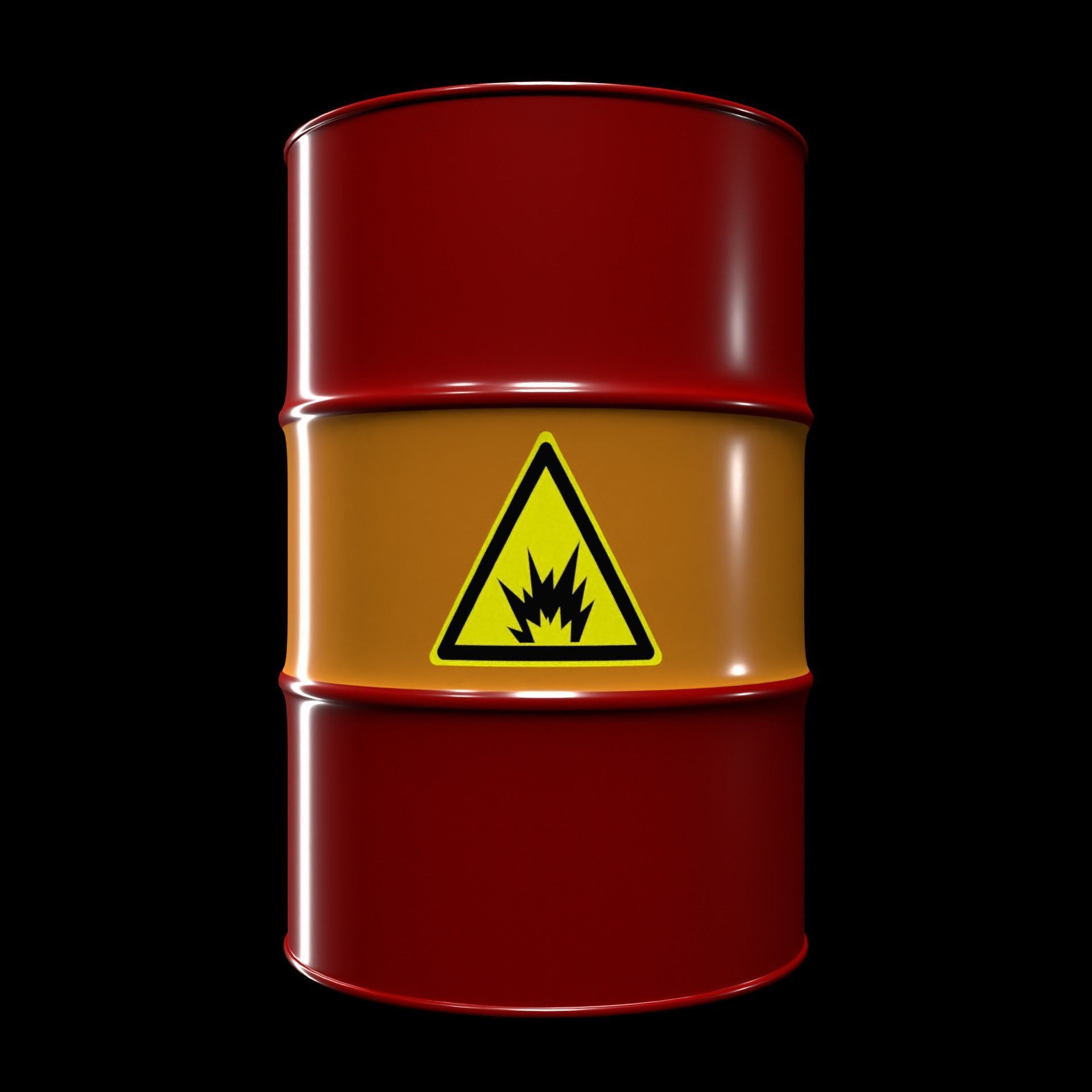 Full Barrels Collection Low-poly 3D model_17