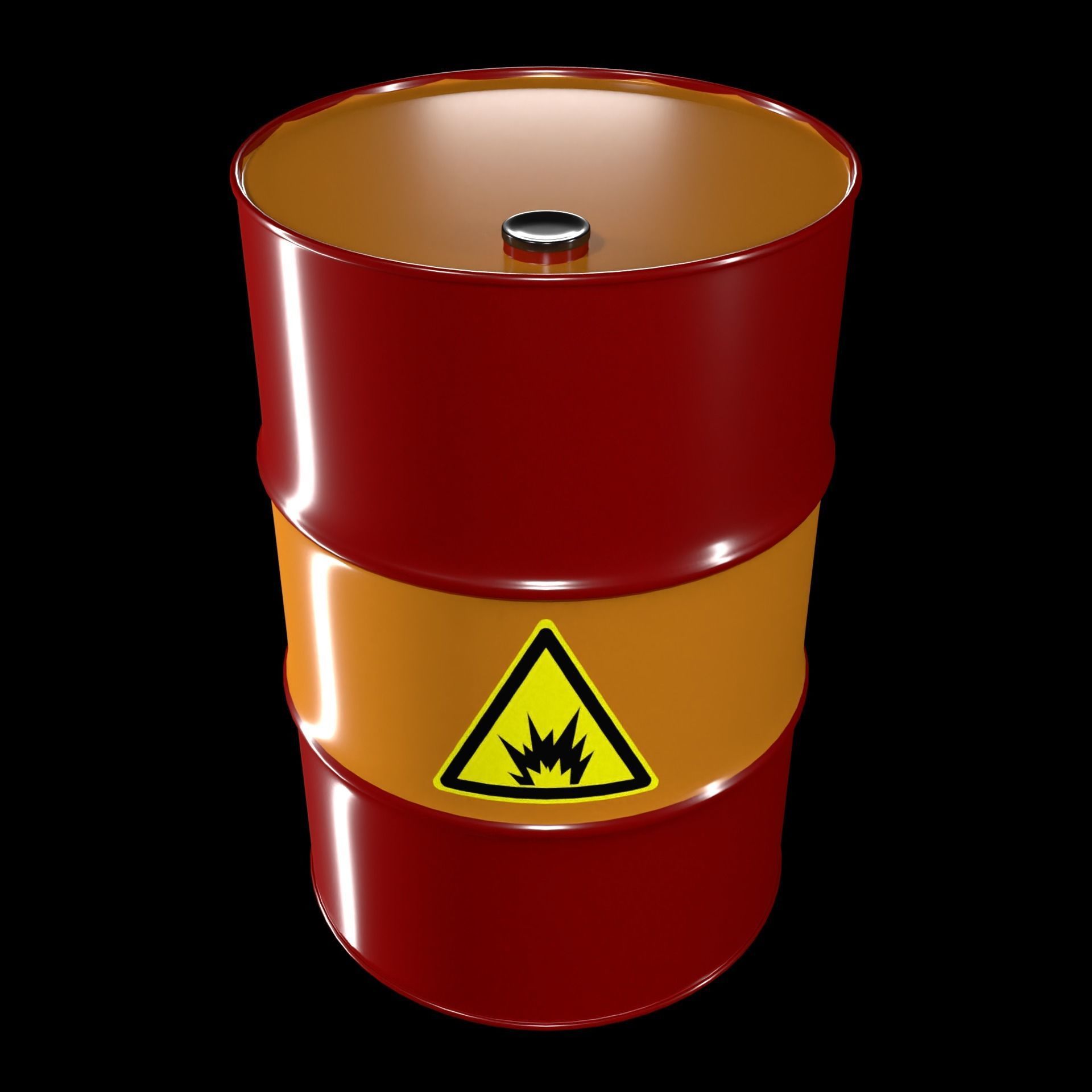 Full Barrels Collection Low-poly 3D model_26