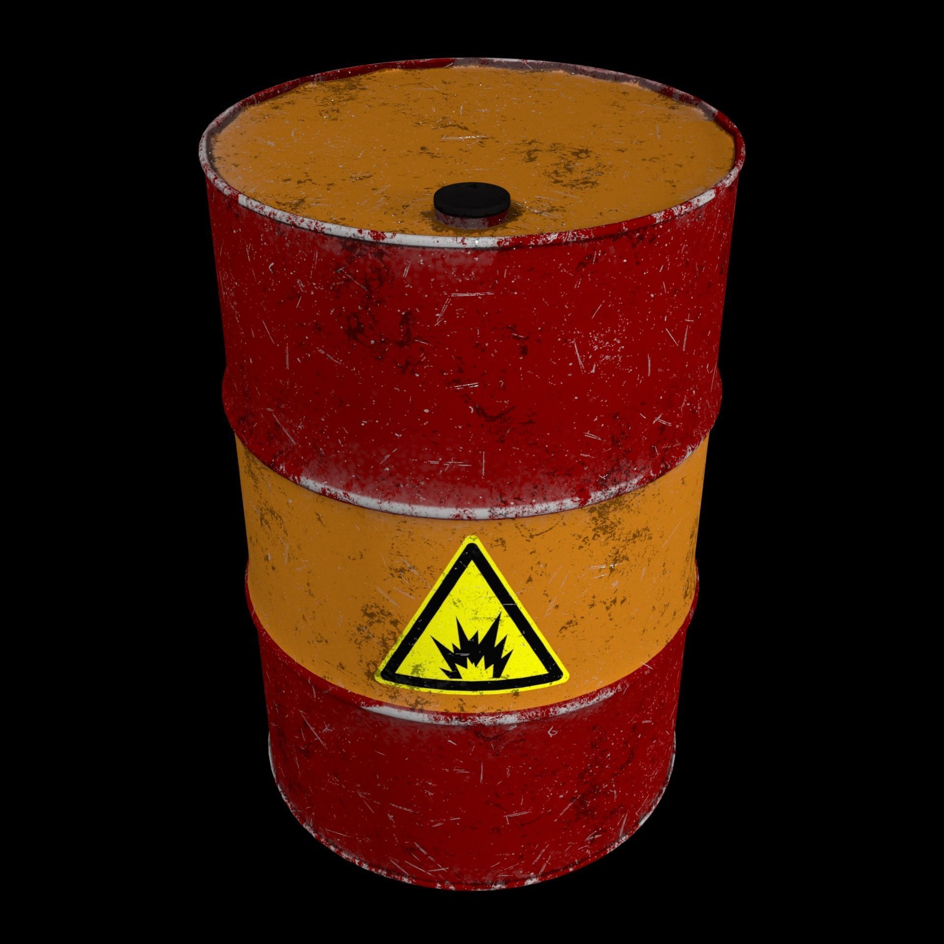 Full Barrels Collection Low-poly 3D model_36