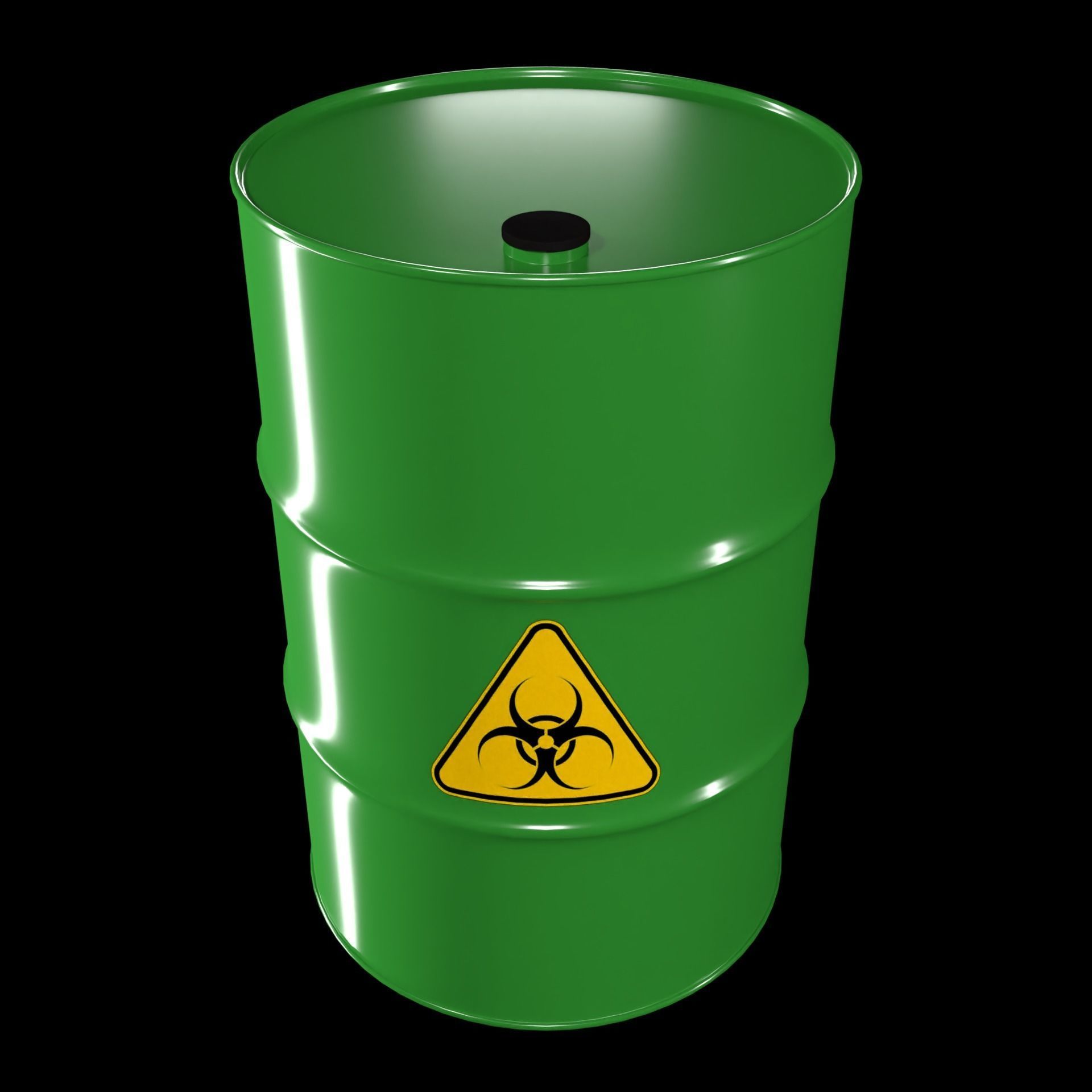 Full Barrels Collection Low-poly 3D model_19